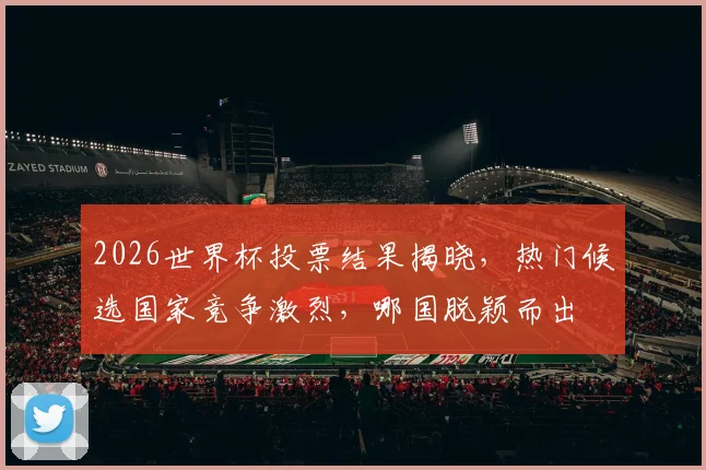 2026世界杯投票结果揭晓，热门候选国家竞争激烈，哪国脱颖而出
